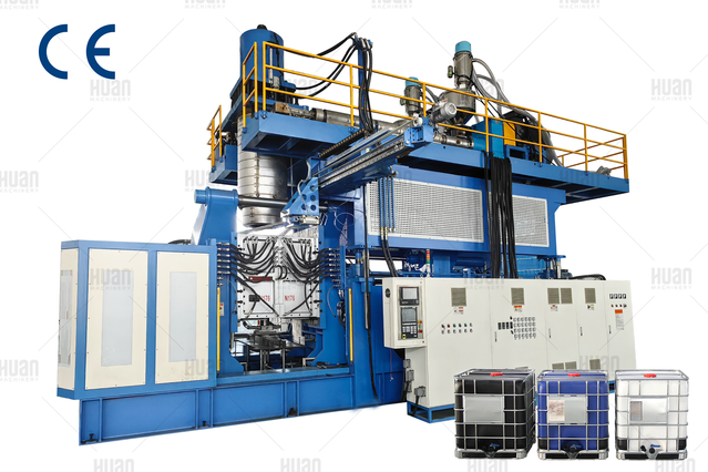 Автоматическая 3-слойная экструзионно-выдувная машина для резервуаров IBC емкостью 1000 л.