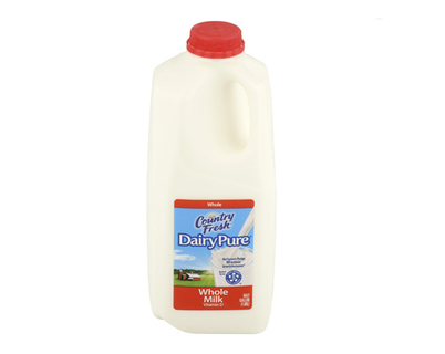 Бутылка молока на полгаллона