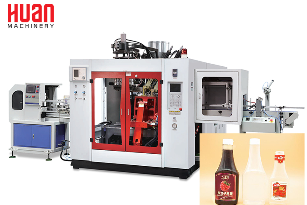 Какова конструкция полой экструзионно-выдувной машины?