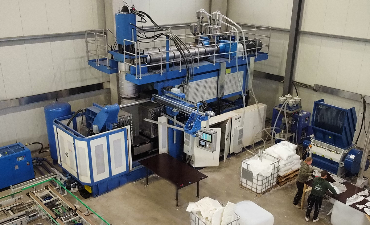 2 слоя IBC Tank Blow Liting Machine